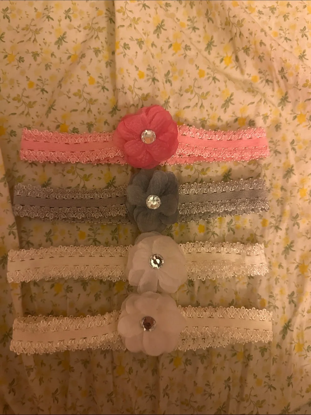 Baby Girls Lace Flower Headbands